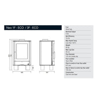 ACR Neo Eco 1 Wood Burning Stove - 5kW - EcoDesign Ready