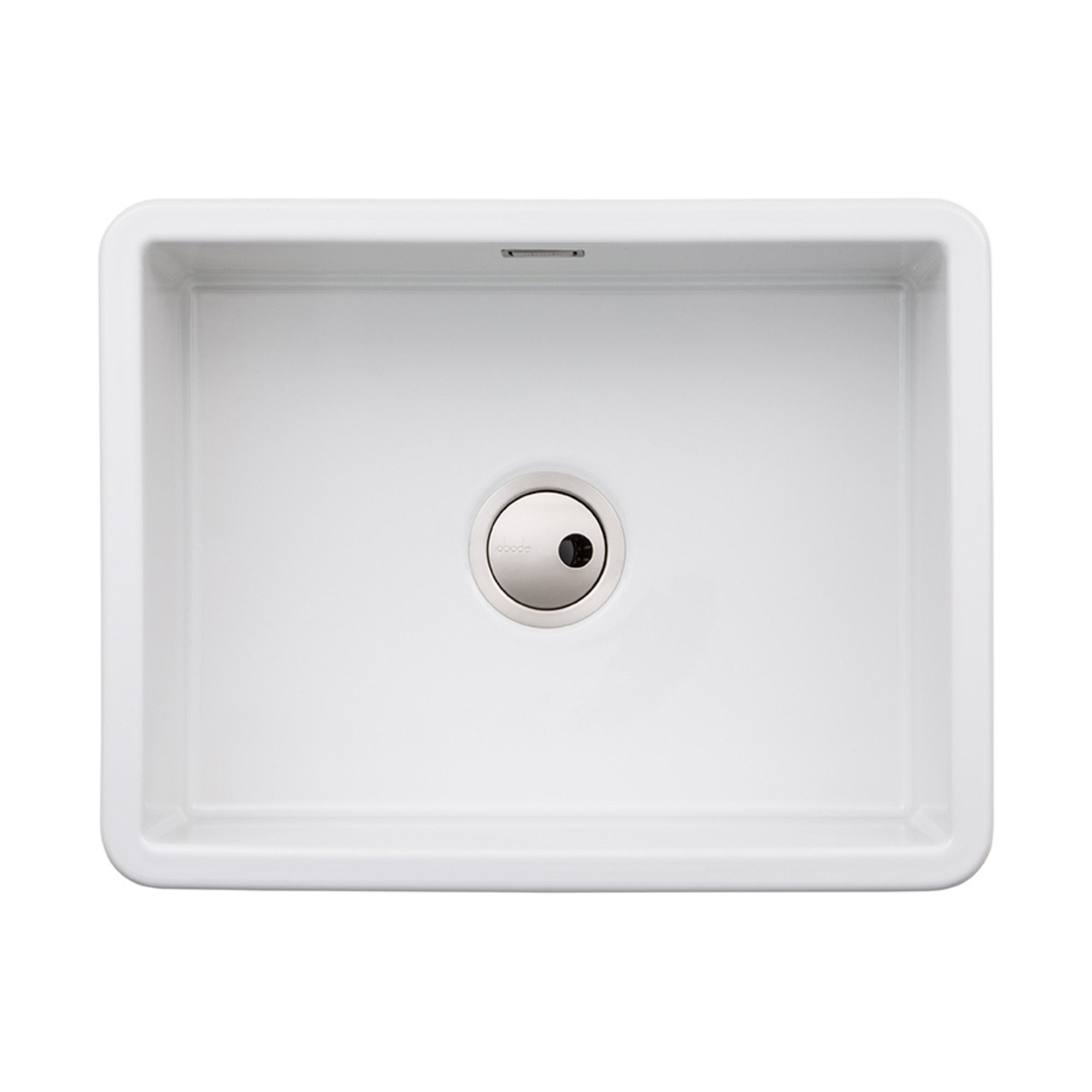 Abode Sandon Single Bowl Sink (Large) White Glaze - Undermount or Inset - Clearance