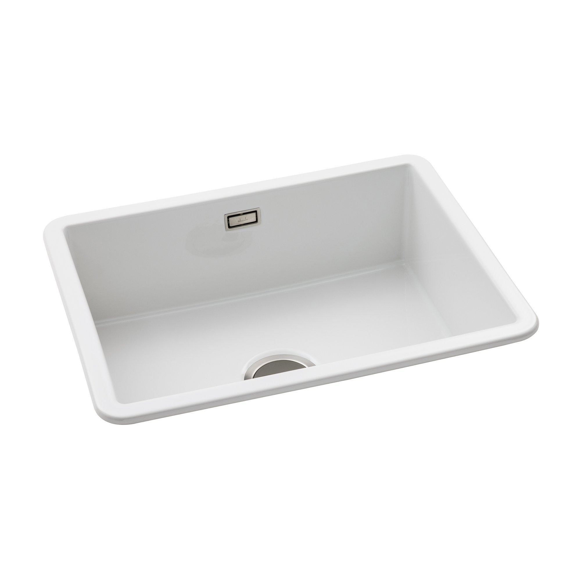 Abode Sandon Single Bowl Sink (Large) White Glaze - Undermount or Inset - Clearance