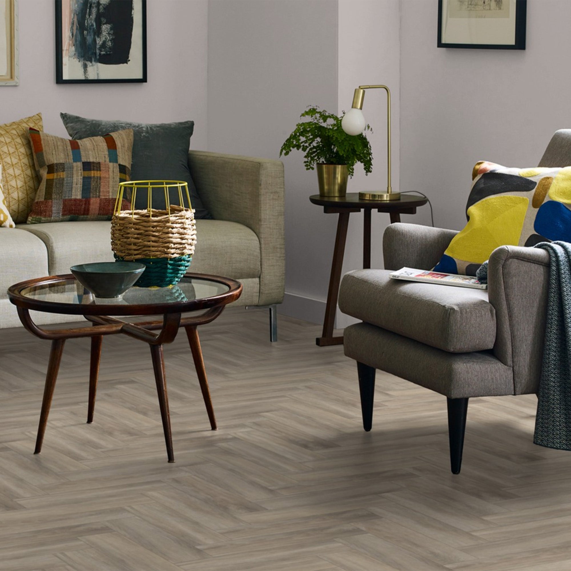 Amtico Signature Large Parquet in Malvern Oak (114 x 457mm) - Clearance