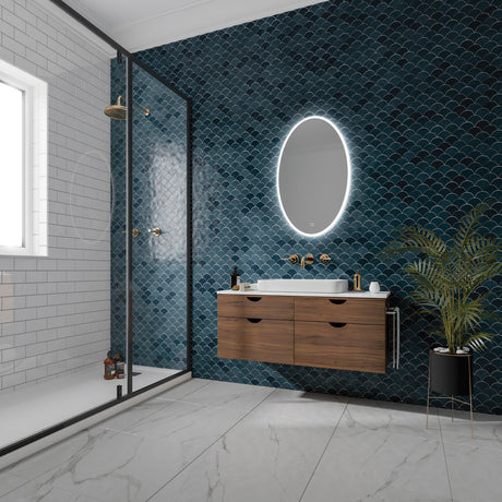 HIB Arena Bathroom Mirror - With LED Lighting and Heated Pads