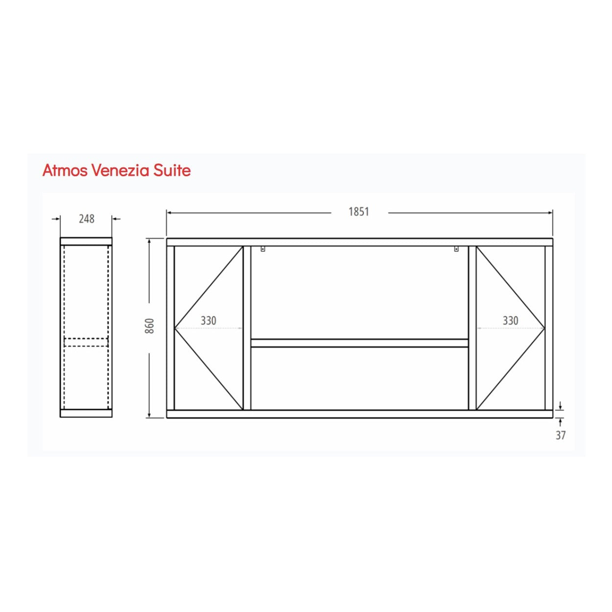 Gazco FireFX Venezia Suite for Atmos Slim 105R Electric Fire