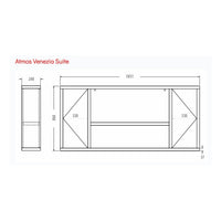 Gazco FireFX Venezia Suite for Atmos Slim 105R Electric Fire