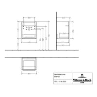 Villeroy & Boch Architectura Vanity Unit, 1 Drawer - 400 x 363 x 470 mm