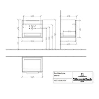 Villeroy & Boch Architectura Vanity Unit, 1 Drawer - 550 x 438 x 470 mm
