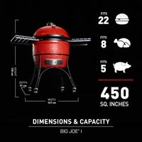 Kamado Joe Big Joe I Charcoal BBQ Grill Smoker
