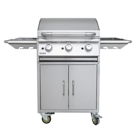 Bull BBQ Plancha Griddle 60cm Gas BBQ Cart - 3 Burners
