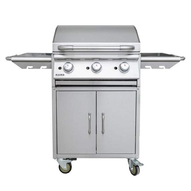 Bull BBQ Plancha Griddle 60cm Gas BBQ Cart - 3 Burners