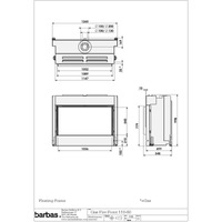 Barbas Built-In Fireplace 110-60 Gas Fire - Balanced Flue