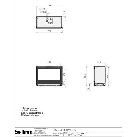 Barbas Smart 75-55 Gas Fire - Balanced Flue