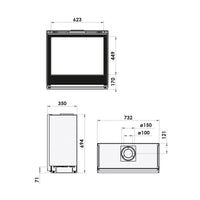 Bellfires Smart Bell 75-70 Gas Fire - Natural Gas - Balanced Flue