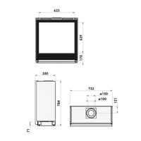Bellfires Smart Bell 75-80 Gas Fire - Natural Gas - Balanced Flue