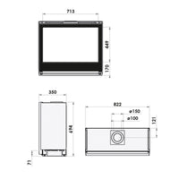 Bellfires Smart Bell 80-70 Gas Fire - Natural Gas - Balanced Flue