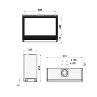 Bellfires Smart Bell 90-80 Gas Fire - Natural Gas - Balanced Flue