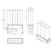 Bora Air Purification Box 3 with Three Activated Charcoal Filters (ULB3X) - Clearance