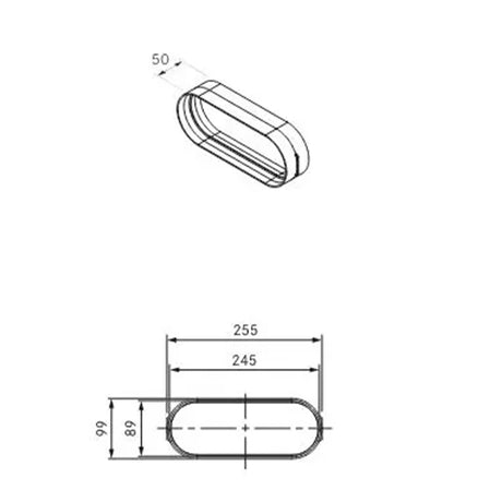 Bora Ecotube Duct Connection Flat incl. 2 x EFD (EFV/1) - Clearance