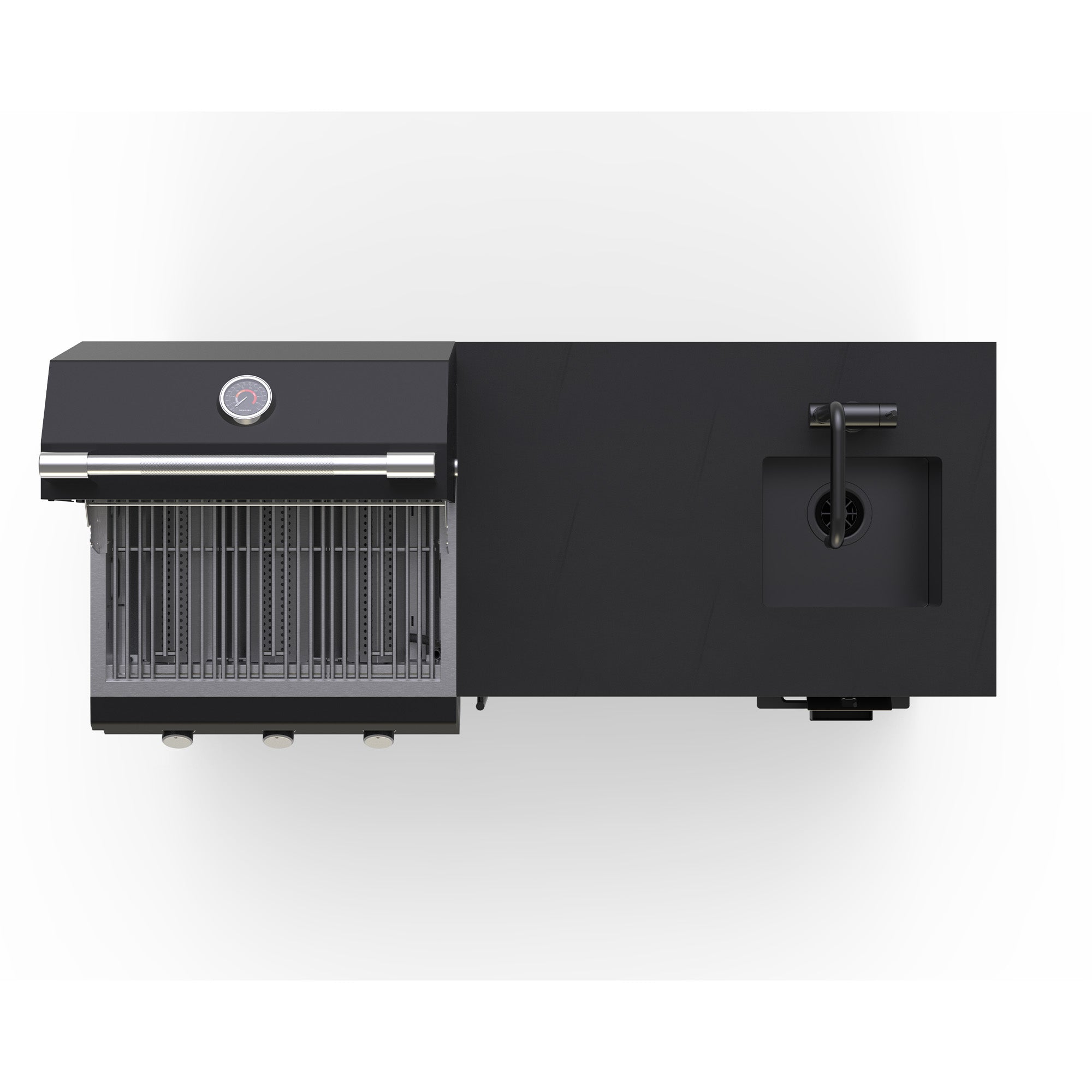 Brabura Lite Series 300 Outdoor Kitchen with 3 Burner BBQ, Fridge and Sink