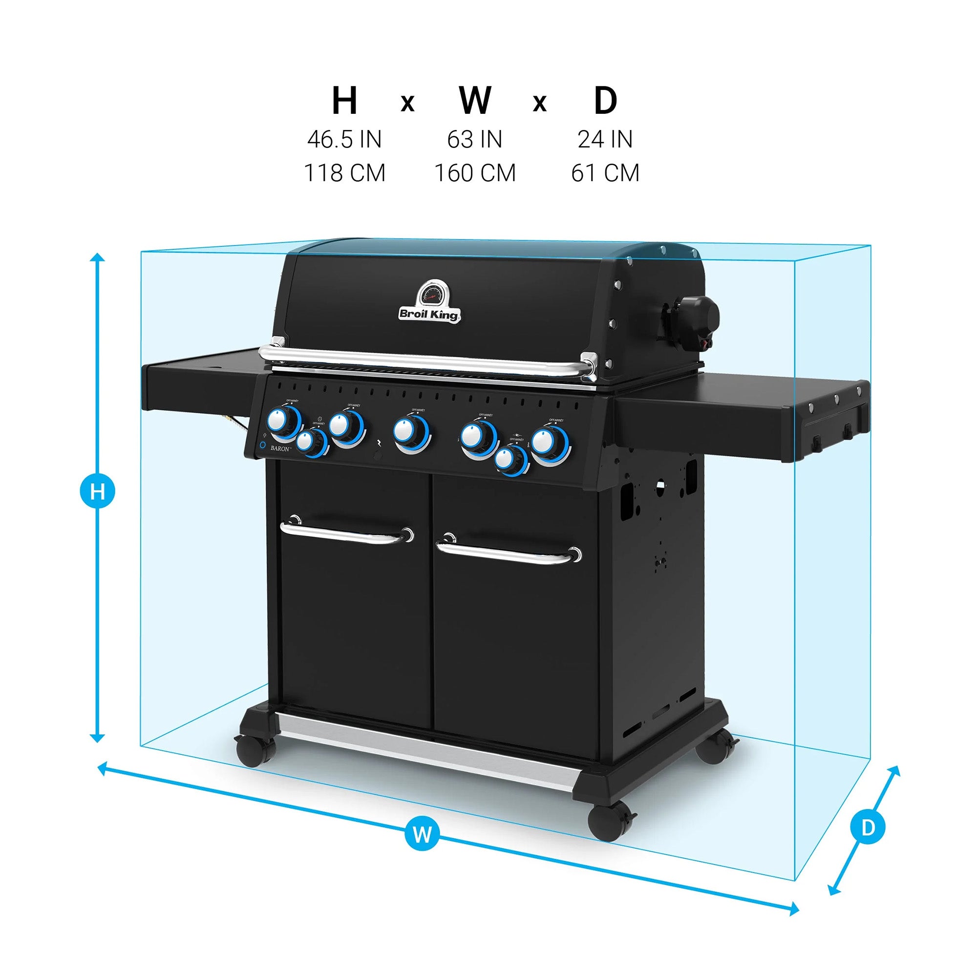 Broil King Baron 590 IRX Shadow Gas BBQ - FREE Accessory Pack
