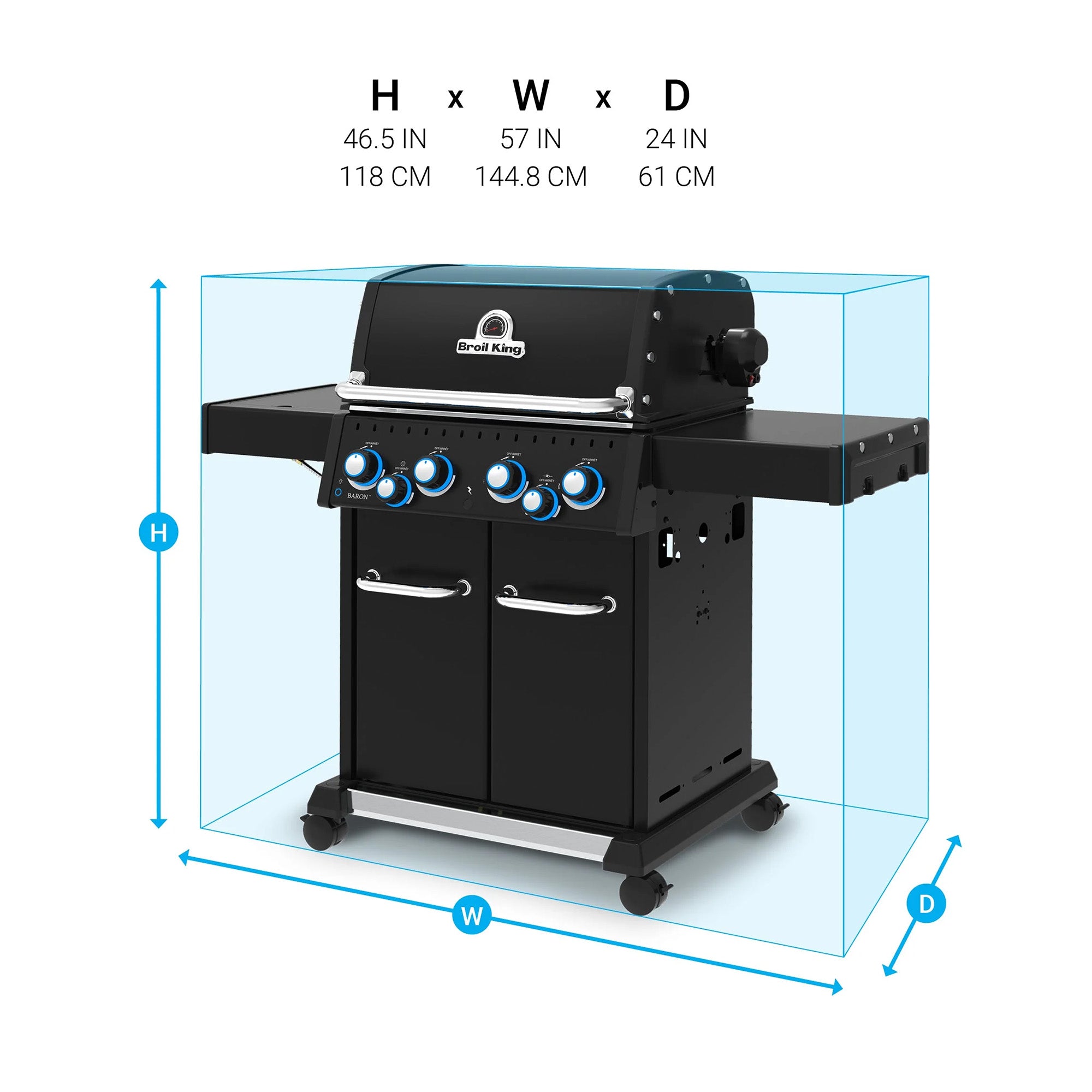 Broil King Baron 490 IRX Shadow Gas BBQ - FREE Accessory Pack