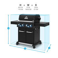 Broil King Baron 490 IRX Shadow Gas BBQ - FREE Accessory Pack