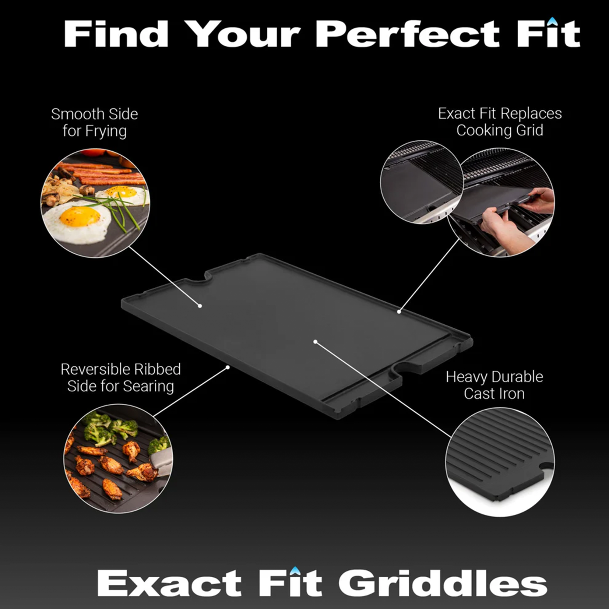 Broil King Exact Fit Griddle - Fits Regal & Imperial BBQs