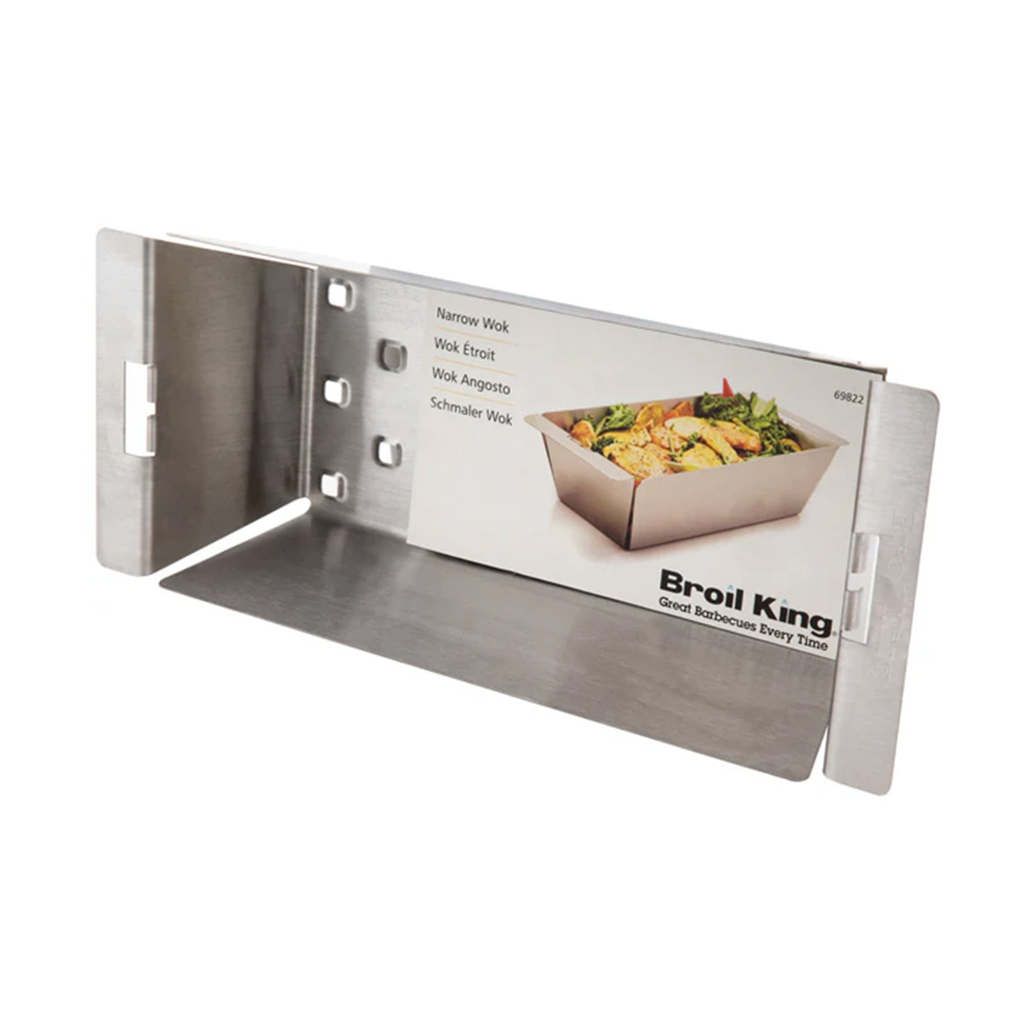 Broil King Stainless Steel Narrow Wok (36.8 cm x 16.5 cm x 8.8 cm)