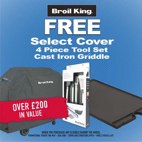 Broil King Baron 590 IRX Shadow Gas BBQ - FREE Accessory Pack