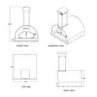 Bull BBQ Large Pizza Oven - Wood Fired