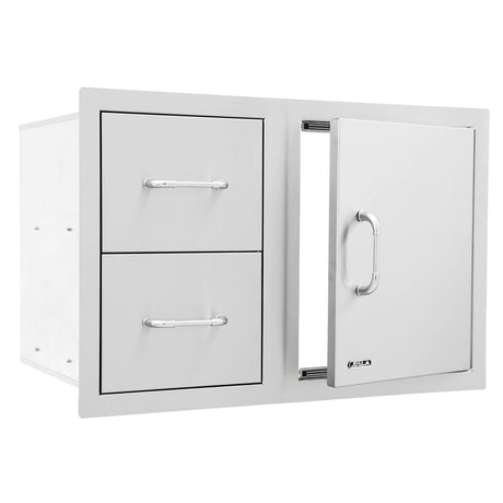Bull BBQ Component 80cm Door and Drawer Combo