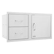 Bull BBQ Component 100cm Door and Drawer Combo