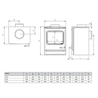 Yeoman CL5 Gas Stove, Balanced Flue - Natural Gas