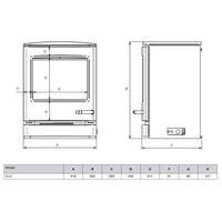 Yeoman CL5 Electric Stove With Remote Control