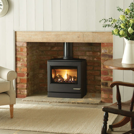 Yeoman CL8 Gas Stove, Conventional Flue With Log Fuel Effect - Natural Gas