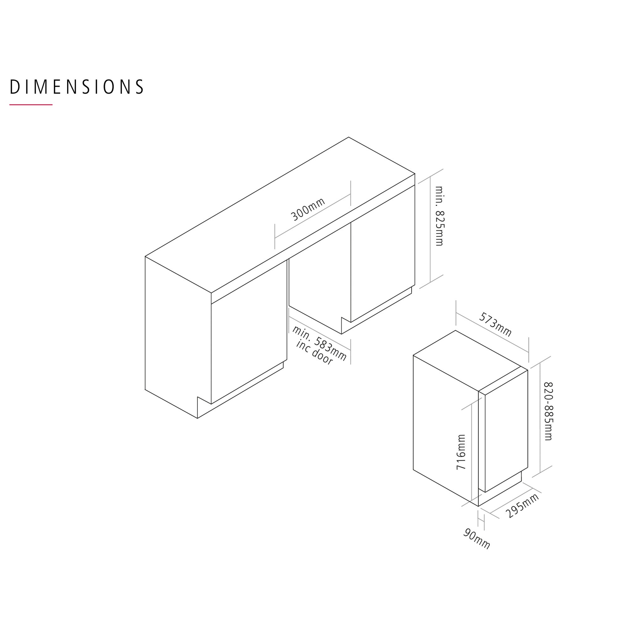 Caple Undercounter Single Zone Cooler - Gunmetal