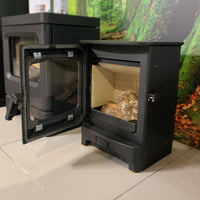 Charnwood Aire 3 Eco Wood Burning Stove Matt Black - Low Stand - Clearance