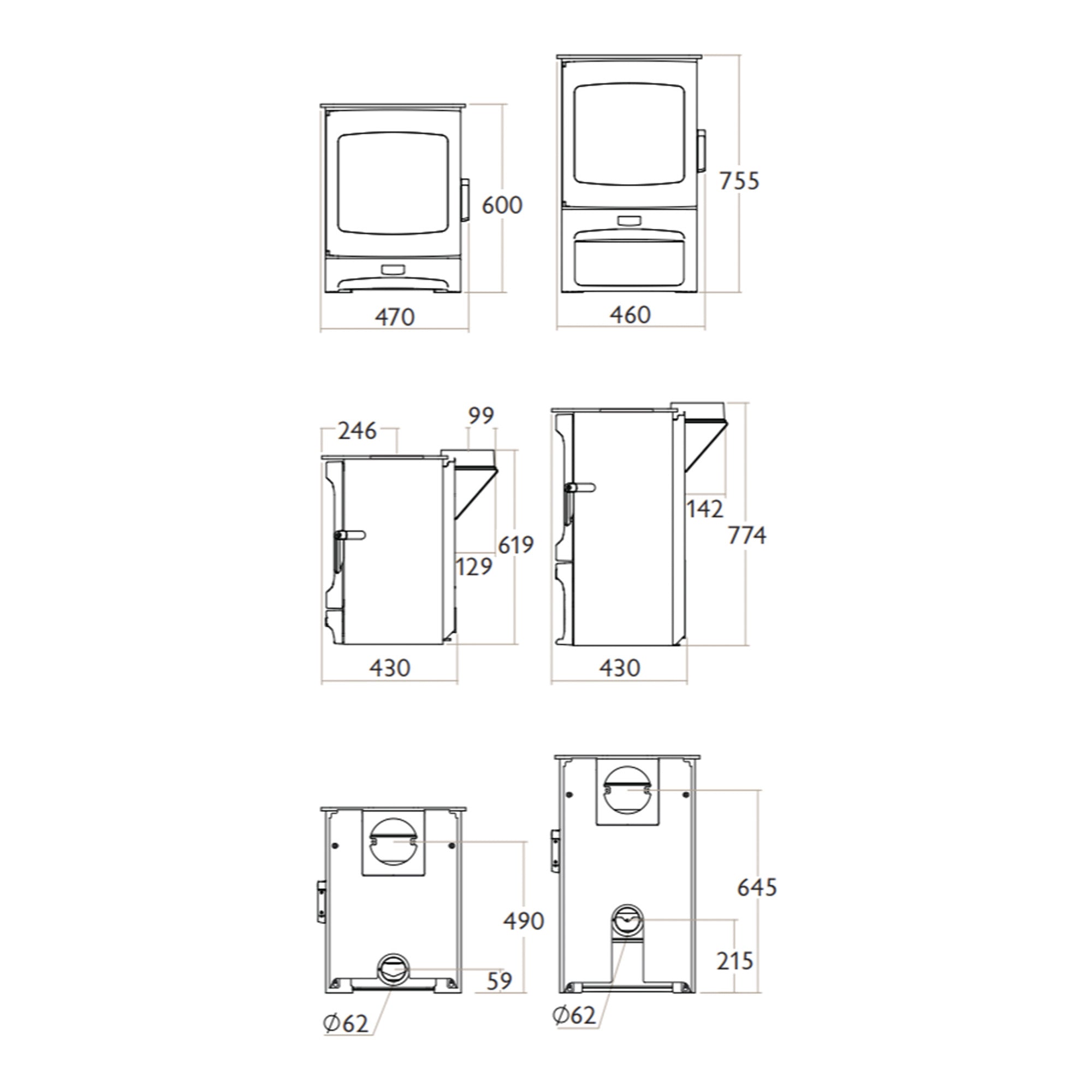 Charnwood Aire 500 Intelligent Wood Burning Stove