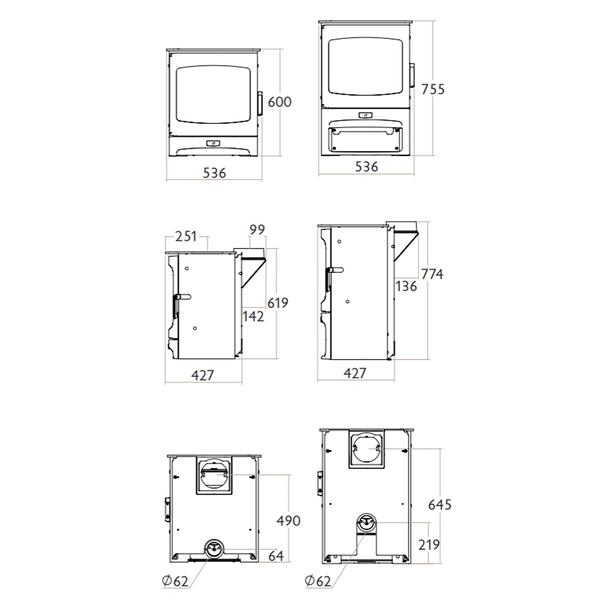 Charnwood Aire 700 Intelligent Wood Burning Stove
