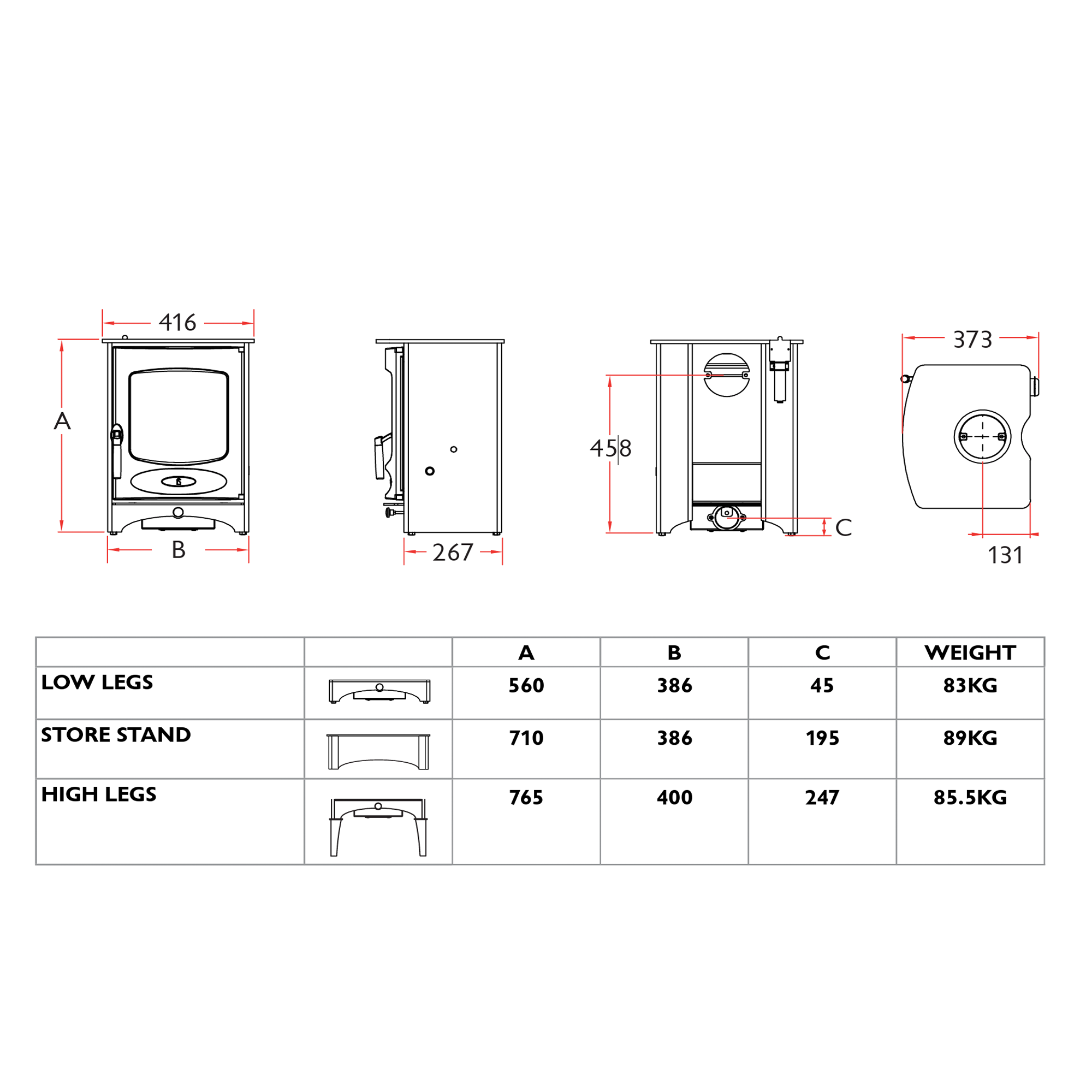 Charnwood C-Four Duo Eco Wood Burning Stove