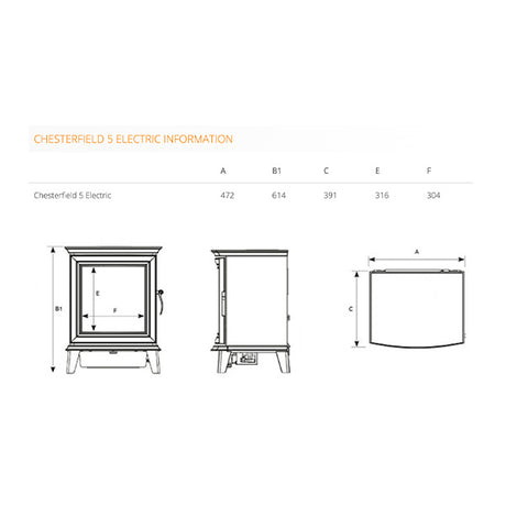 Gazco Chesterfield 5 Electric Stove - Showroom Exclusive