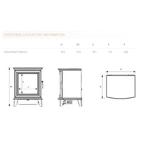 Gazco Chesterfield 5 Electric Stove - Showroom Exclusive