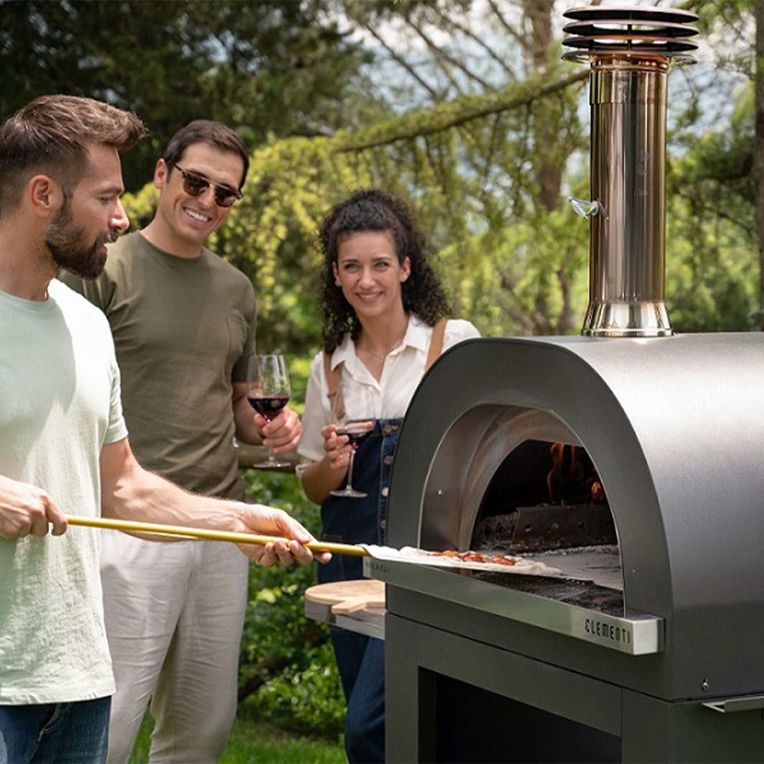 Clementi GOLD Wood Fired Pizza Oven - Large (100x80cm)