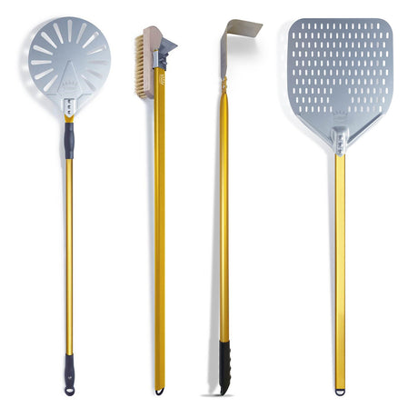 Clementi Accessories - Professional 4 Piece Pizza Oven Tool Set