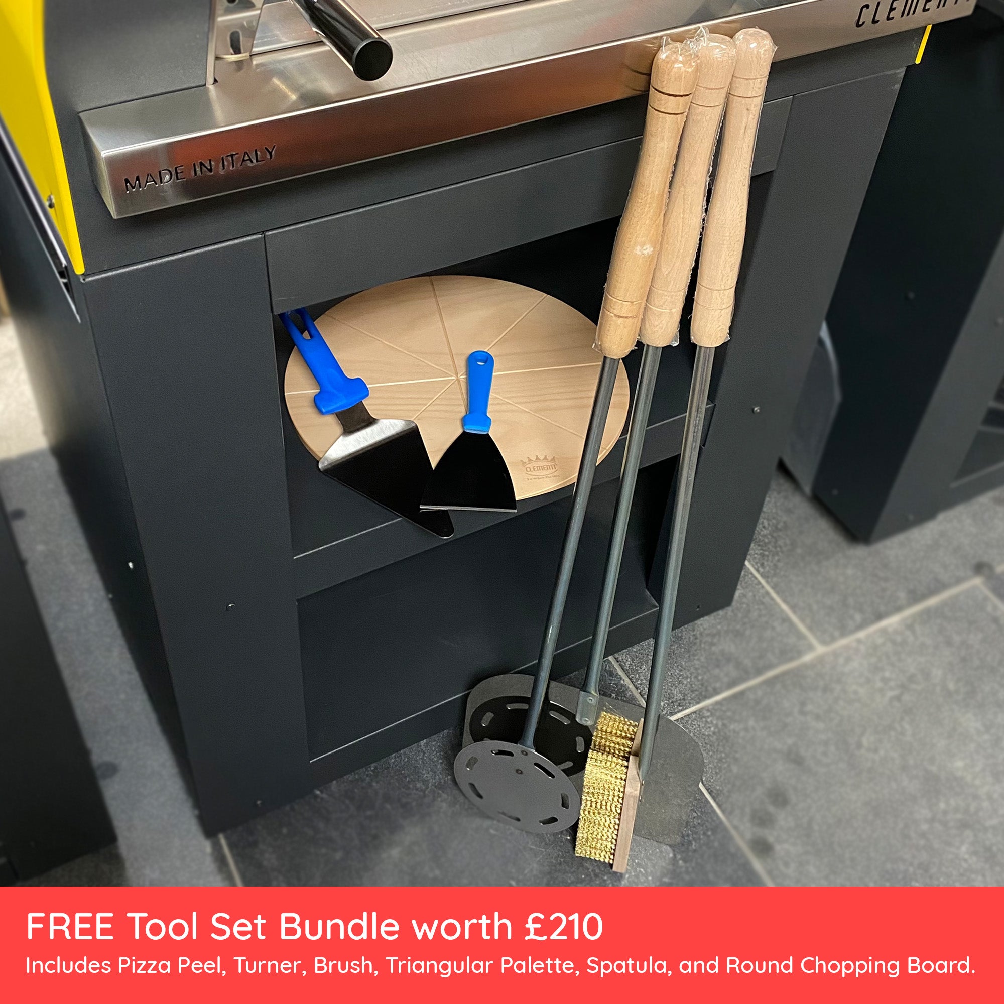 Clementi Original Family Wood Fired Pizza Oven - Small (60x60cm) - Free Tool Set Included