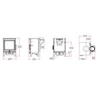 Charnwood Cranmore 3 Eco Wood Burning Stove - DEFRA Approved - EcoDesign Ready