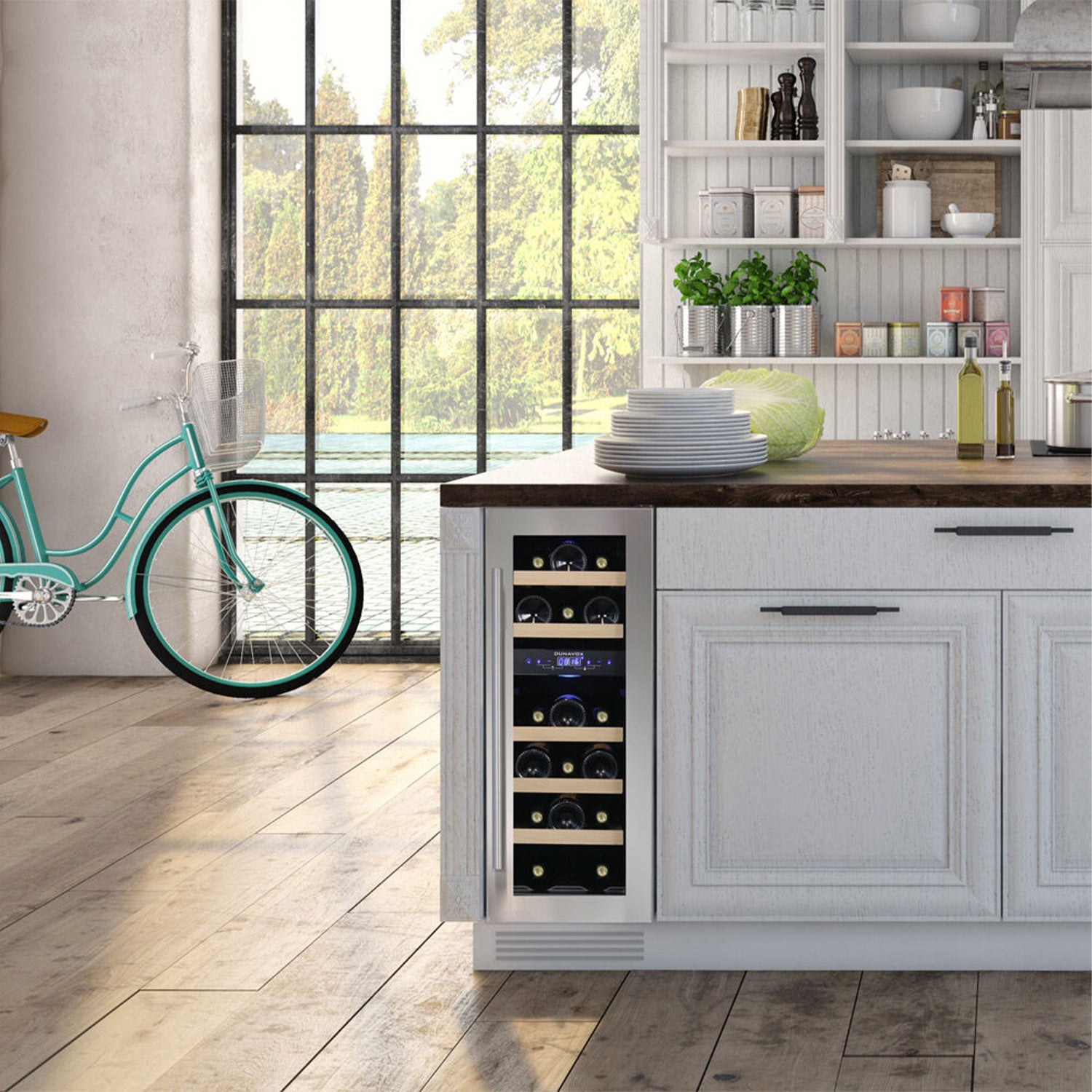 Dunavox Flow-17 Undercounter Wine Cooler - Available in 2 Colours