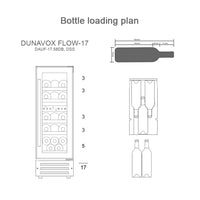 Dunavox Flow-17 Undercounter Wine Cooler - Available in 2 Colours