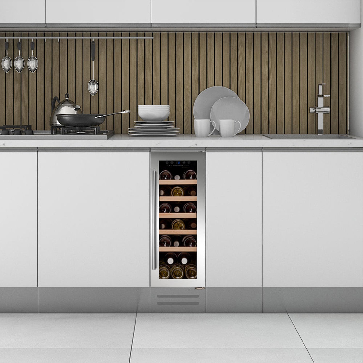 Dunavox Flow-19 Undercounter Wine Cooler - Available in 2 Colours