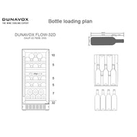 Dunavox Flow-32D Undercounter Wine Cooler - Available in 2 Colours