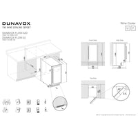 Dunavox Flow-32D Undercounter Wine Cooler - Available in 2 Colours