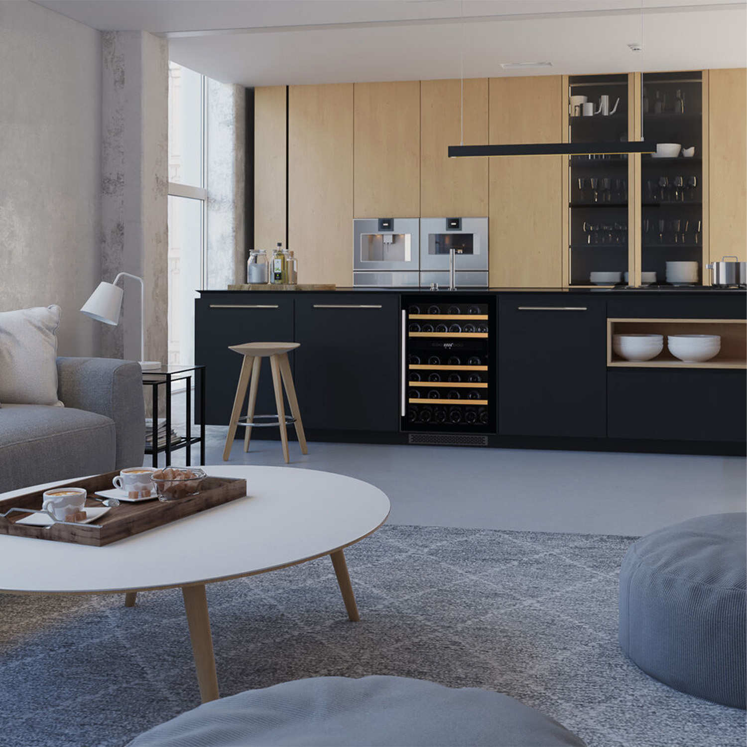 Dunavox Flow-38 Undercounter Wine Cooler - Available in 2 Colours